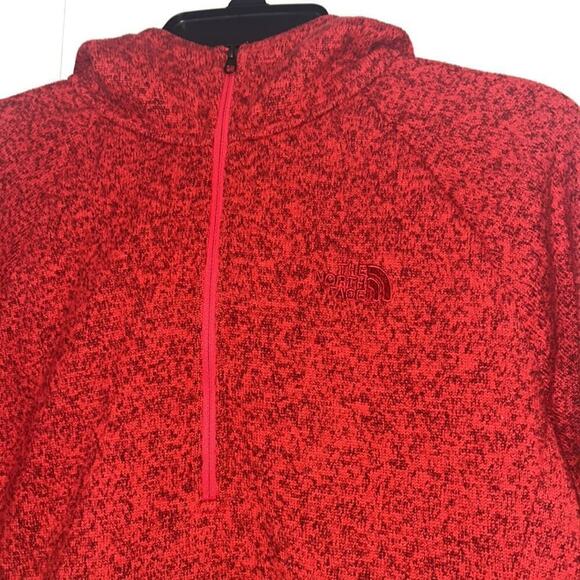 Women’s The North Face 1/4 Zip Pullover Hoodie Sweater Space Dye Pink Size Med - Picture 2 of 6